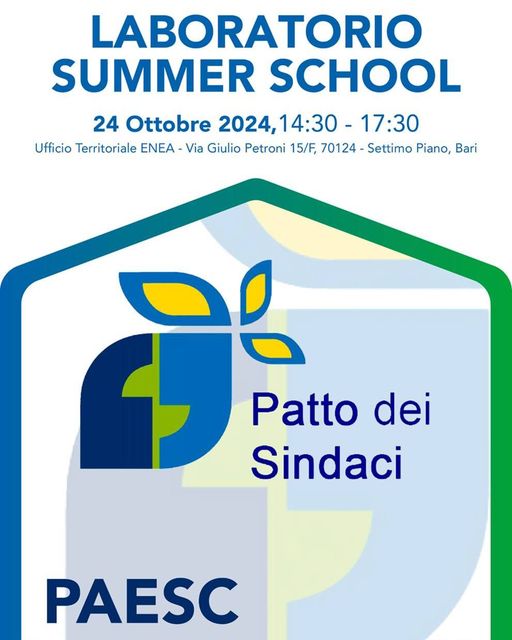 La locandina del Laboratorio Summer School 2024 con al centro la scritta 