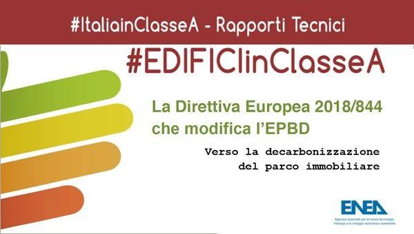 #EDIFICIinclasseA - La Direttiva Europea 2018/844 Che Modifica L’EPBD ...